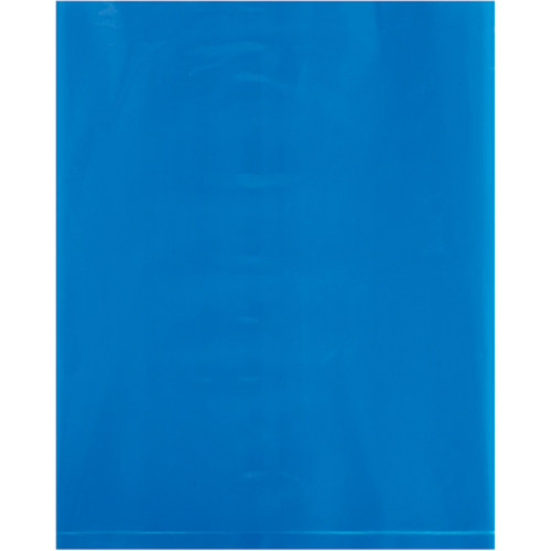 Box Partners PB465BL 8 x 10 in. 2 Mil Blue Flat Poly Bags - Pack of 10