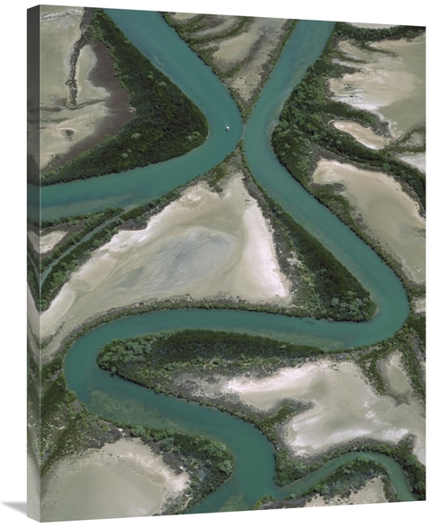 Global Gallery GCS-395900-2835-142 28 x 35 in. Meandering Rivers, 
