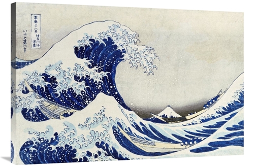 Global Gallery GCS-266563-40-142 40 in. The Great Wave of Kanagawa Art