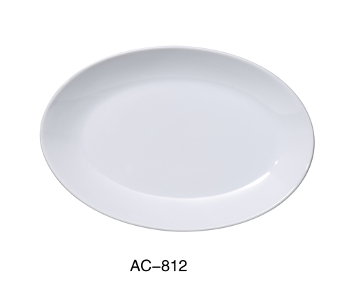 Yanco AC-812 Abco 12" X 8 1/2" DEEP COUPE PLATTER 20 OZ
