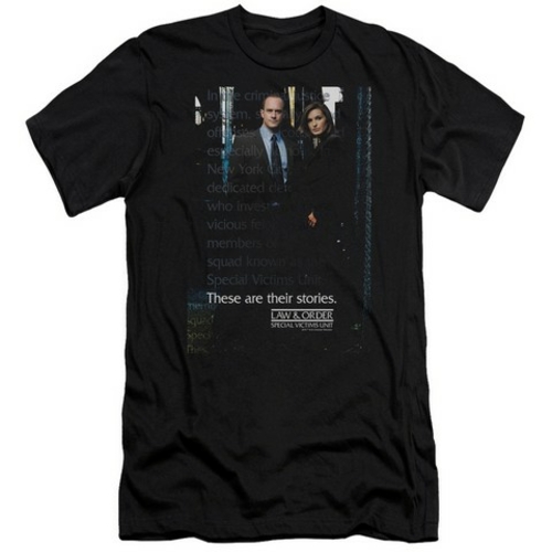 Trevco Law & Order Svu-Svu Short Sleeve Adult 30-1 Tee, Black - Sm