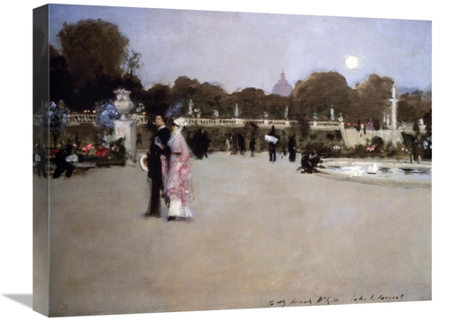 Global Gallery GCS-279986-22-142 22 in. Luxembourg Gardens at Twilight