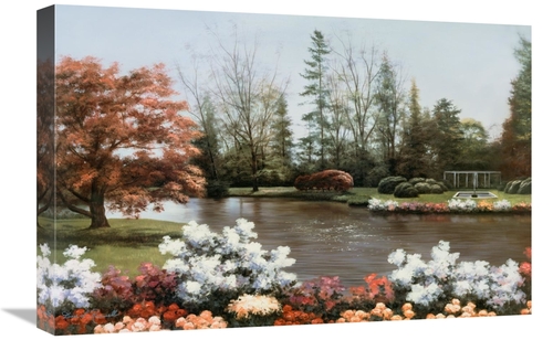 Global Gallery GCS-393962-1624-142 16 x 24 in. Lakeside VIew Art Print