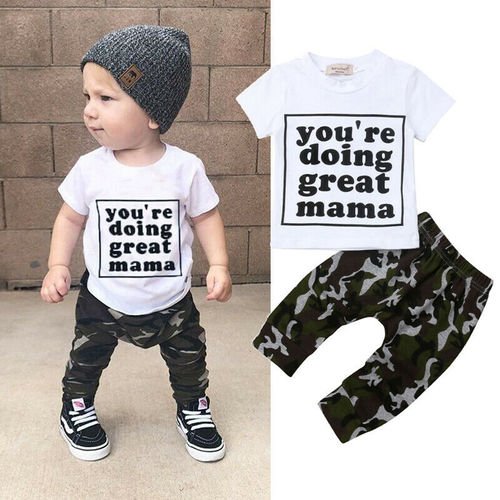 2019 New Summer Toddler Kids Baby Boy Clothes