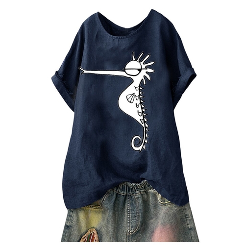 maternity Plus Size Autumn Women‘s T Shirt Cartoon