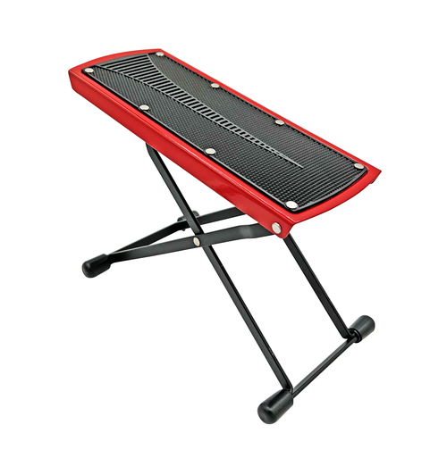 Guitar Footstool  Foot Rest Stand with 6-Level Height GFS RED