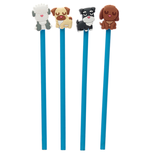Cute Dog Squad Novelty Pencil with PVC Top