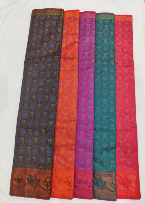 Women's Silky Patola Saree Pack Of 5 Multicolor