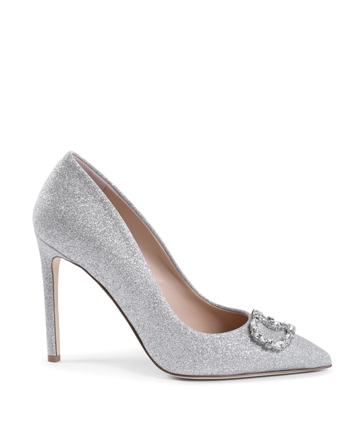 Cindarella Pump -  Bright Silver