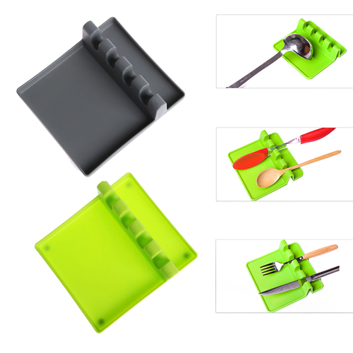 1PC Silicone Kitchen Utensil Spatula Holder Spoon