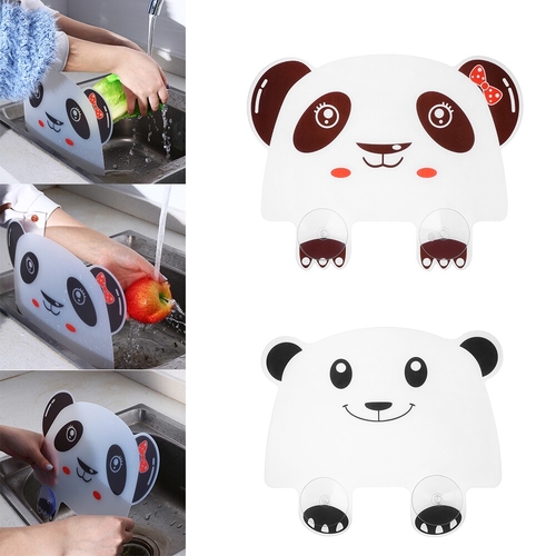 Plastic Panda Splash Water Baffle Sucker Washing