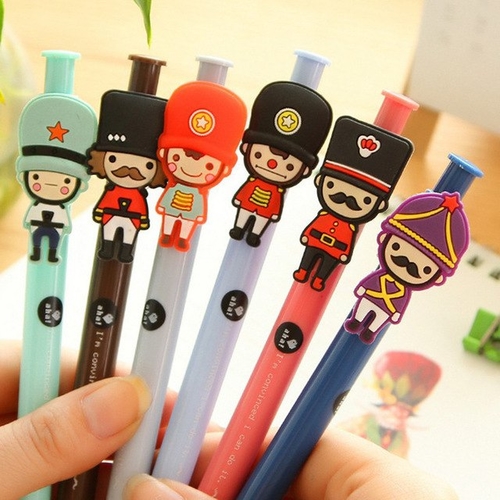 2 Pcs 0.5mm Cute Ballpoint Royal Guards Soldiers