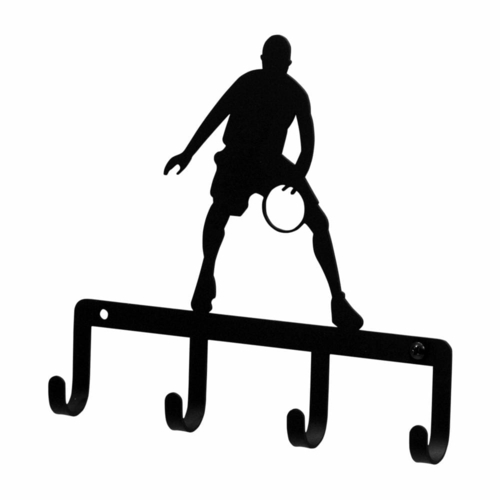 Wrought Iron Basketball Player Key Holder Key Hooks