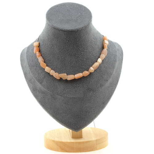 Sunstone from Tanzania 20 beads necklace. 