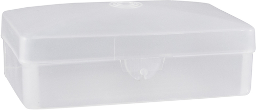 Soap Boxes w/Hinged Lid - Clear