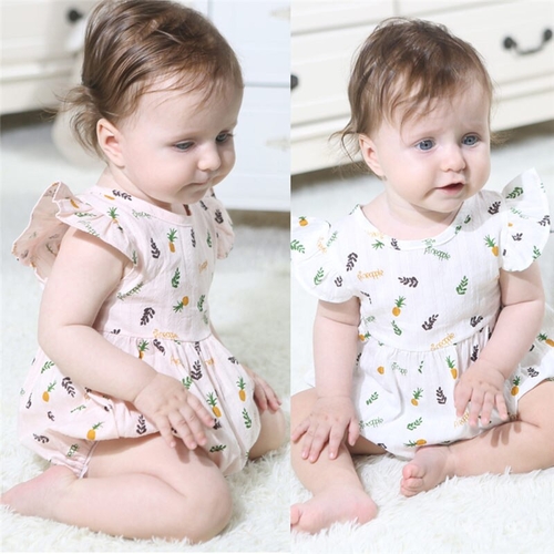 Pudcoco High Quality Summer Pineapple Bodysuits