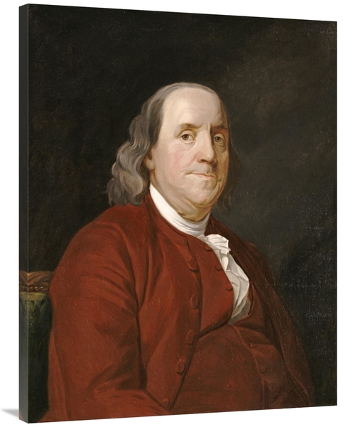 Global Gallery GCS-268687-40-142 40 in. Benjamin Franklin Art Print - 