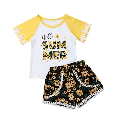 1 6T Toddler Kids Summer Clothes Sets Newborn