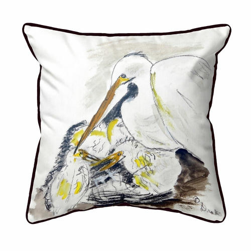 Betsy Drake ZP718 Egret & Chicks Extra Large Zippered Indoor & Outdoor