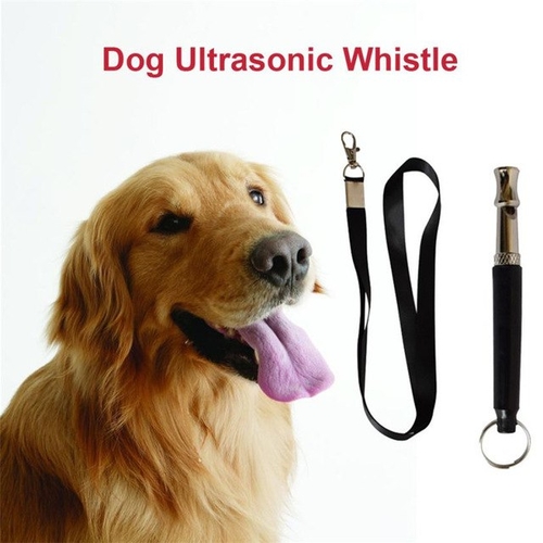 1 Set Black Ultrasonic Pet Dog Trainning Whistle