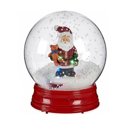 Snowball Father Christmas 21 x 21 x 24 cm Red Plastic Polyresin
