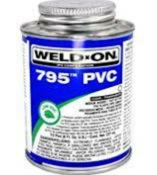 IPS 795HP 0.5 Pint Flex Polyvinyl Chloride Cement, Clear