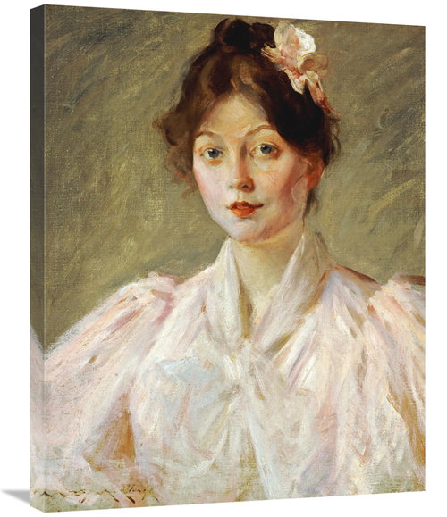 Global Gallery GCS-267849-30-142 30 in. Young Woman in Pink Art Print 