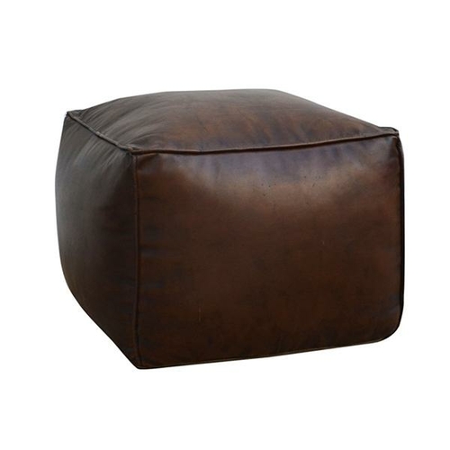 Square Chocolate Ottoman