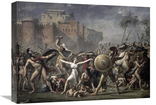 Global Gallery GCS-277274-22-142 22 in. The Battle of the Sabines Art 