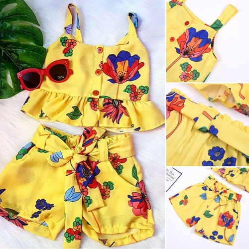 Summer Baby Clothing Flower Toddler Baby