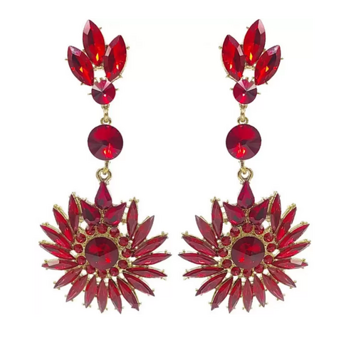 Small Size Colorful Jhumka Brass Jhumki Earring Amber Alloy Jhumki