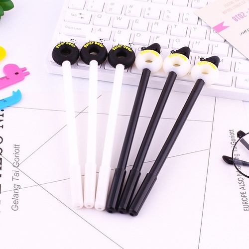 2 Pcs Cute Black Gel Pen Neutral pen Creative