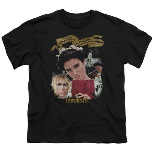 Labyrinth-Dangers Untold Short Sleeve Youth 18-1 Tee, Black - Smal