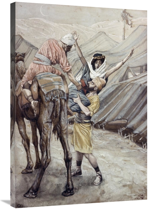 Global Gallery GCS-280509-36-142 36 in. Seduction of Dinah, Daught