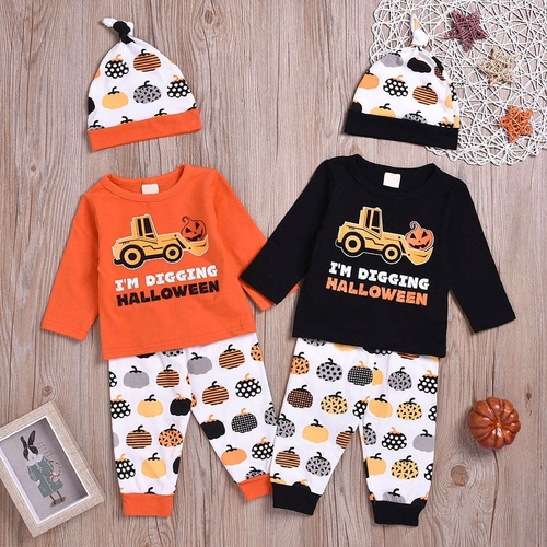 Infant Baby Girls Boys Long Sleeve Halloween