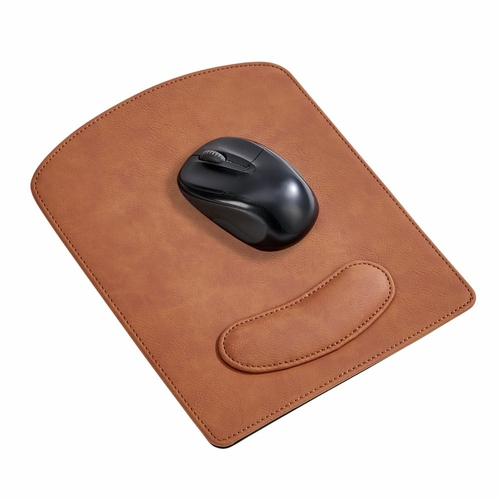 Creative Gifts International 002314 Leatherette Mouse Pad, Caramel