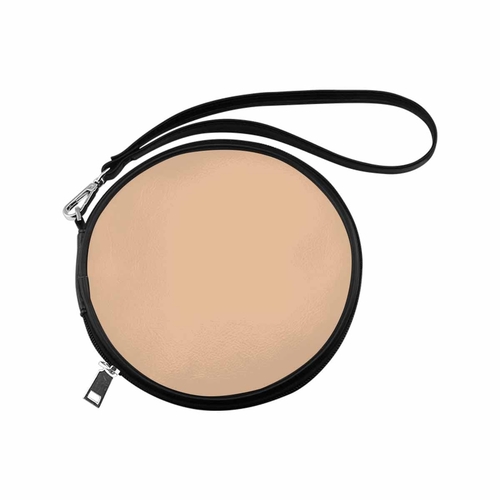 Womens Round Handbag - Pale Brown