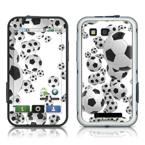 DecalGirl MDFY-LOSBALLS Motorola Defy Skin - Lots of Soccer Balls