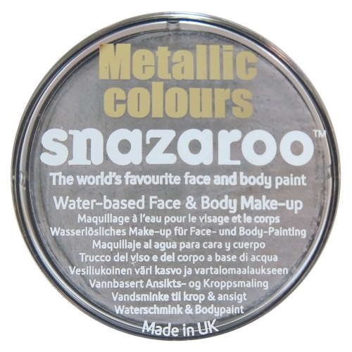 Snazaroo 1118766 18ml Metallic Face Paint - Silver