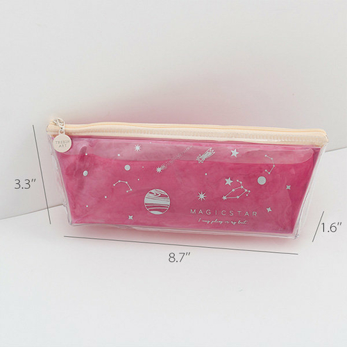  Transparent Quicksand Pencil Case