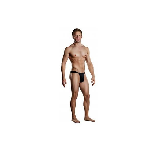 Male Power Bong Clip Thong Black