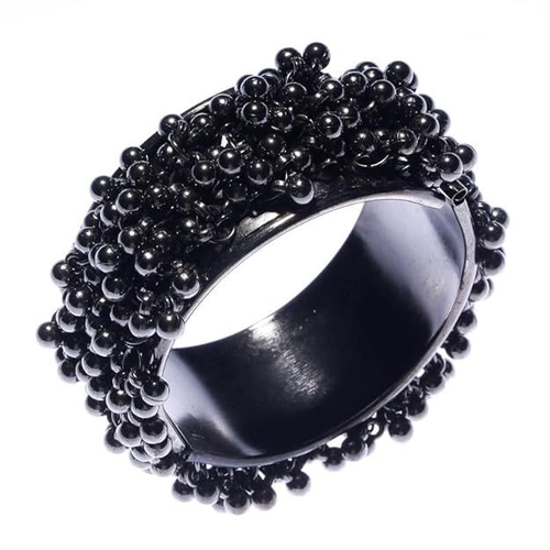 CE CESilver Antique Oxidised Bracelet Kada for Women And Girls