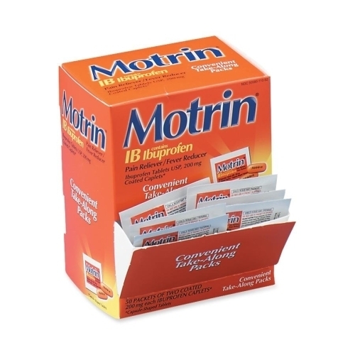 Motrin IB Dispenser - 2 Caplets, 50 Count