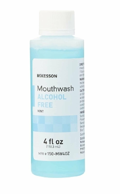 McKesson Mint Flavor Mouthwash Oral Rinse 4 oz. Mint Mouth Rinse for