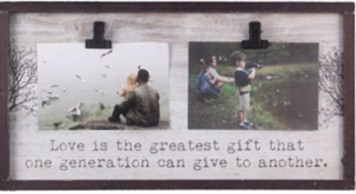 Youngs 146762 16 x 8.5 in. Frame - Love is the Greatest Gift with Clip
