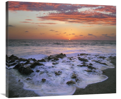 Global Gallery GCS-396581-36-142 36 in. Coast at Sunset, Blowing R