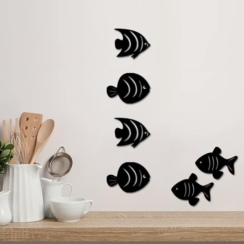 Farmhouse Smile Fish and Fishes Kitchen Wall Stickers