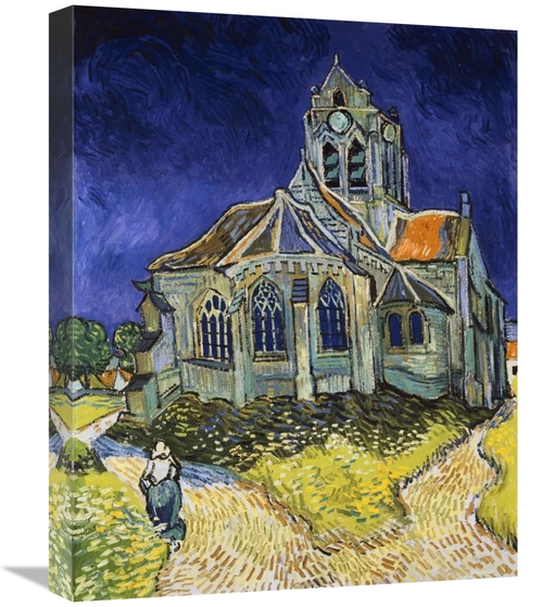 Global Gallery GCS-281619-22-142 22 in. The Church at Auvers Art Print