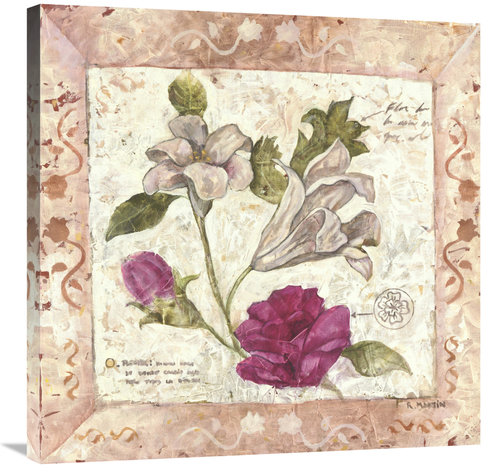 Global Gallery GCS-112918-3030-142 30 x 30 in. A Lily & Rose Page Art 
