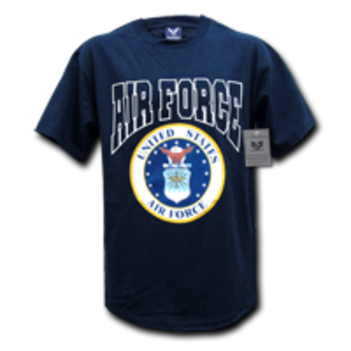 Rapid Dominance S25-AIR-NVY-03 Classic Military T-Shirt- Air Force- Na
